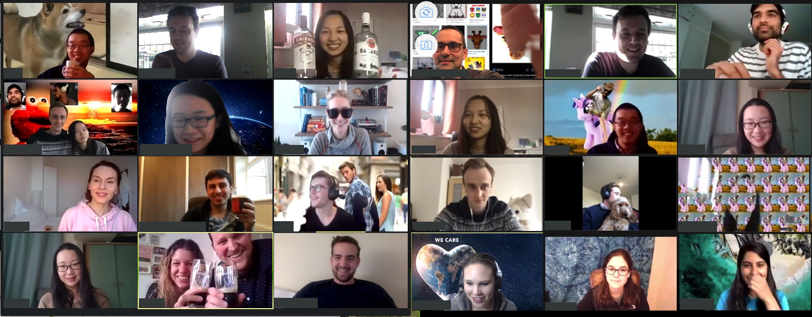 Zoom meeting virtual happy hour