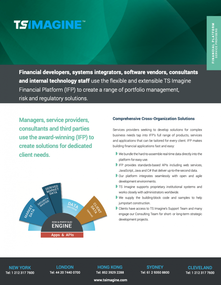 TS Imagine Financial Platform