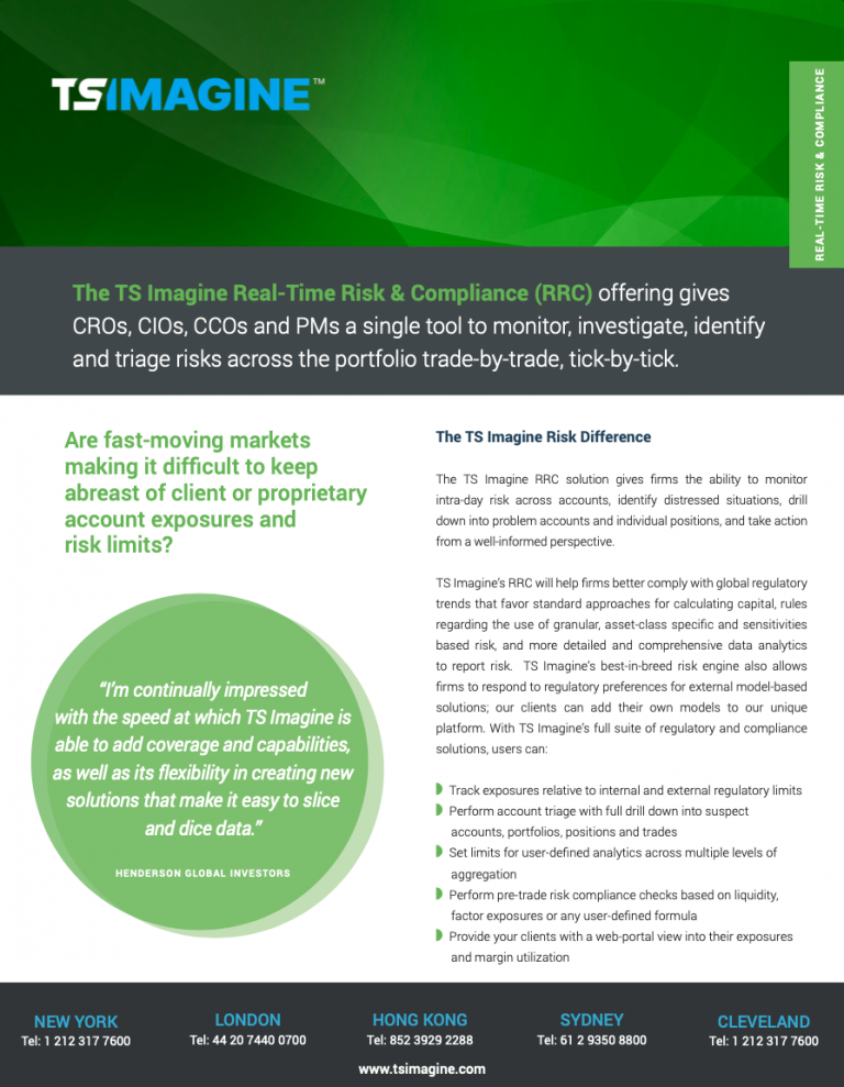 Real Time Risk & Compliance Overview
